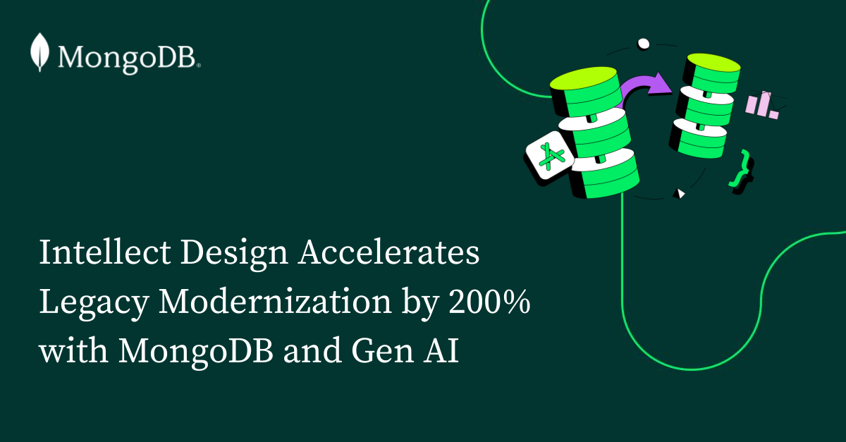Intellect Design通过MongoDB和生成式人工智能将现代化速度提升200%